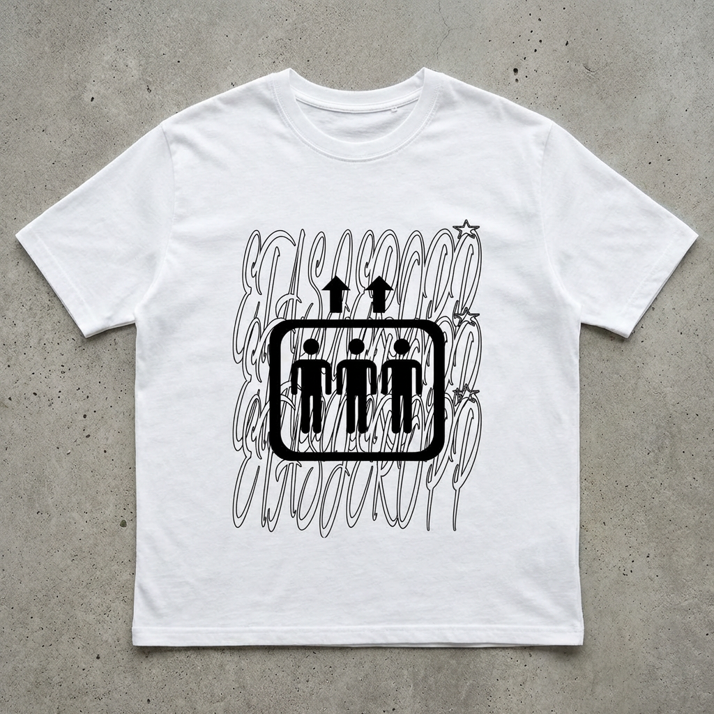 "ELEVATOR" PRINT T-SHIRT